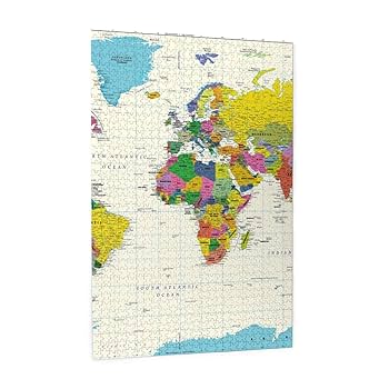 世界地図 ジグソーパズル 1000ピース Amazon.co.jp: 1000ピース ジグソーパズル 地図 世界地図 大人用